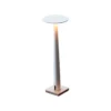 lámpara de mesa LED Nemo Portofino, blanca, mármol