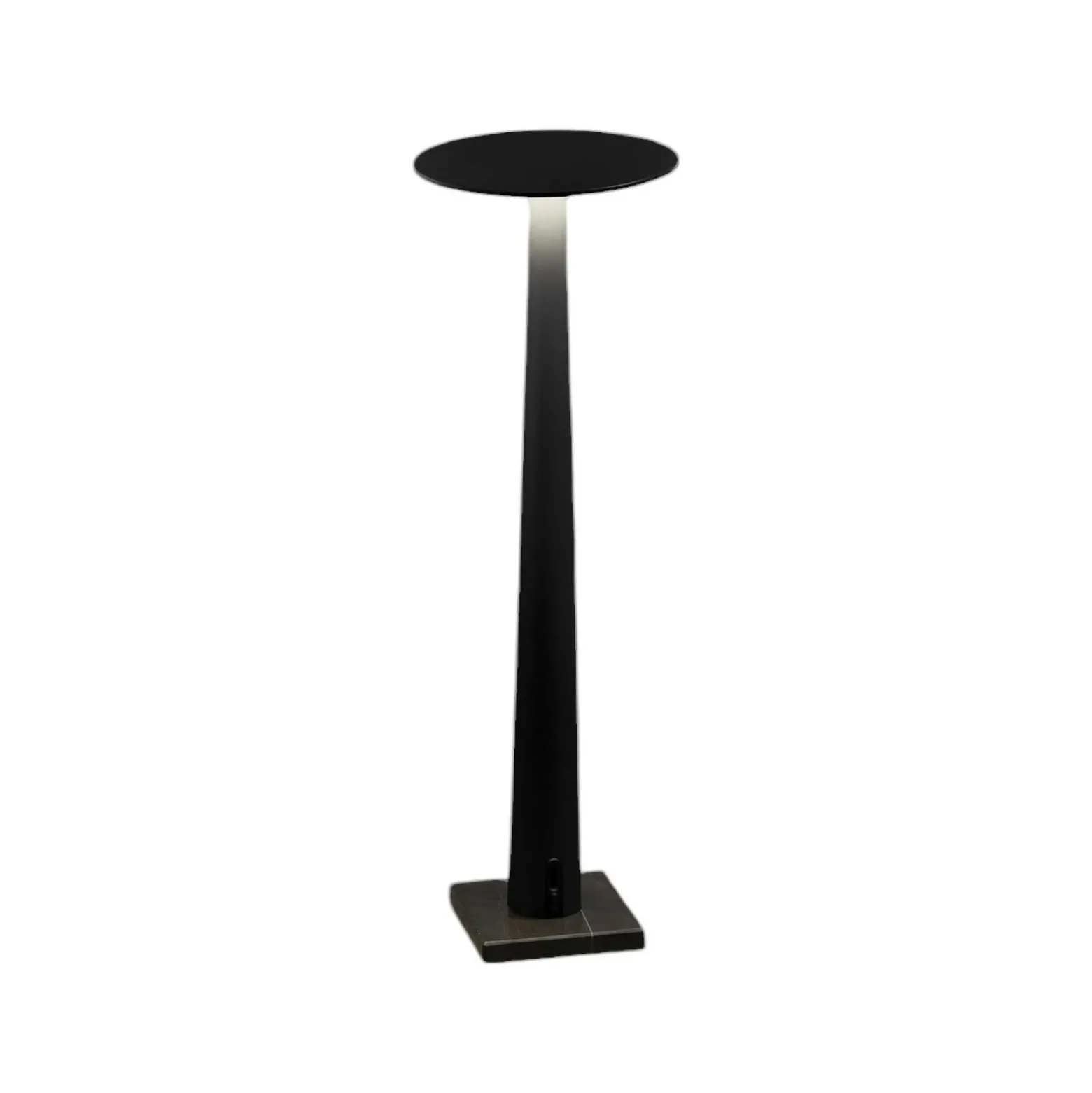 Lámpara de mesa LED Nemo Portofino, negra, mármol