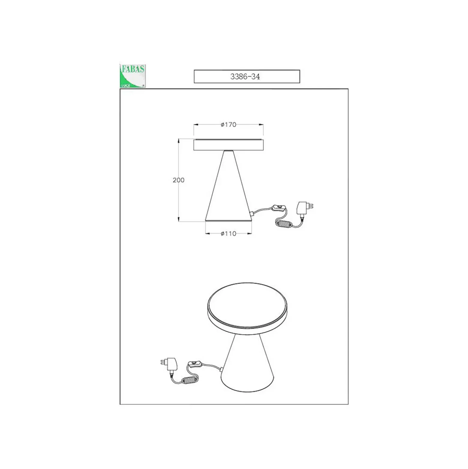 Lámpara de mesa LED Neutra, altura 20 cm, negra, regulador táctil