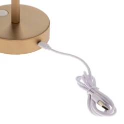 Lámpara de mesa LED Newgarden Lola Slim con batería, latón
