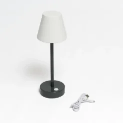 Lámpara de mesa LED Newgarden Lola Slim con batería, color antracita