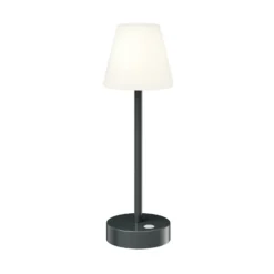 Lámpara de mesa LED Newgarden Lola Slim con batería, color antracita