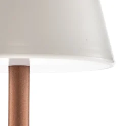 Lámpara de mesa LED Newgarden Lola Slim con batería, oro rosa
