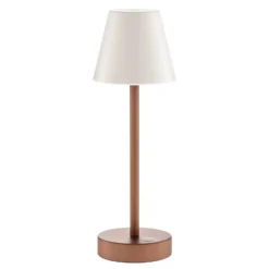 Lámpara de mesa LED Newgarden Lola Slim con batería, oro rosa