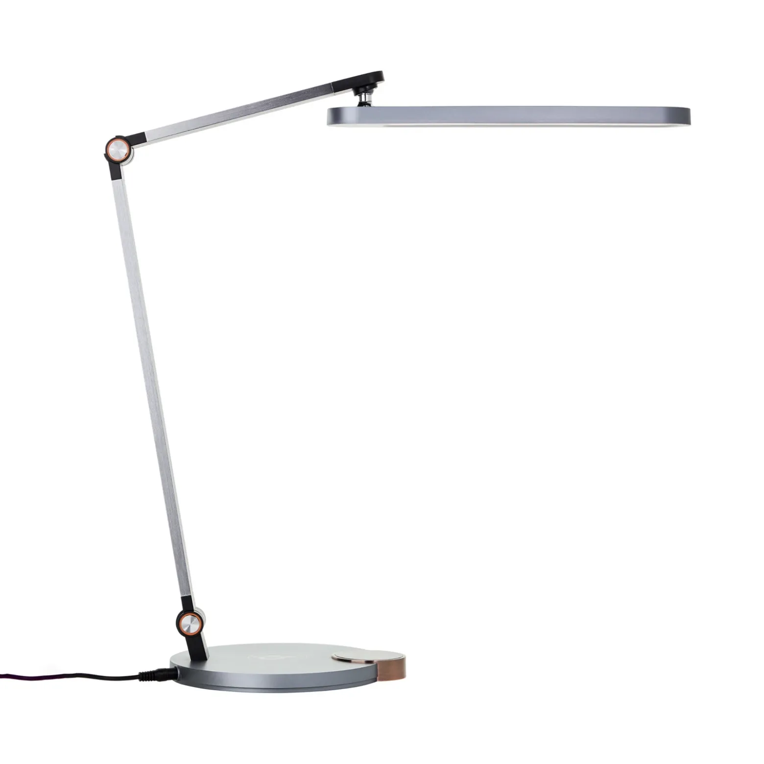 Lámpara de mesa LED Officehero, CCT, gris