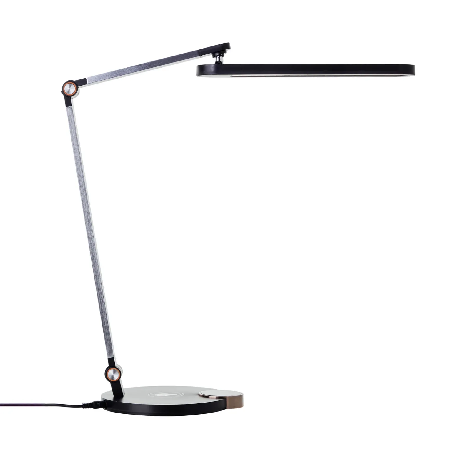 Lámpara de mesa LED Officehero, CCT, negro