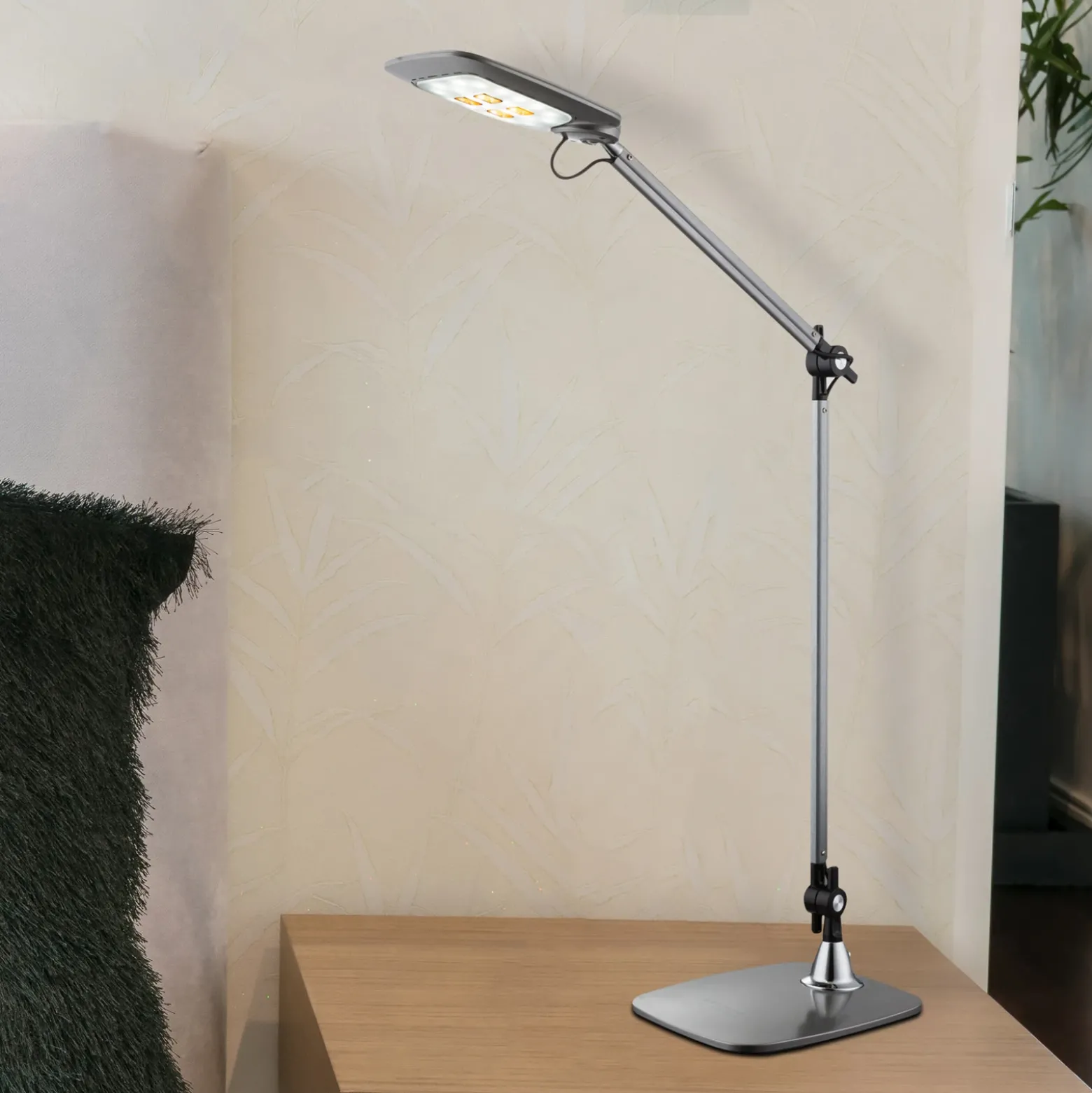 Lámpara de mesa LED Pattaya gris dim CCT