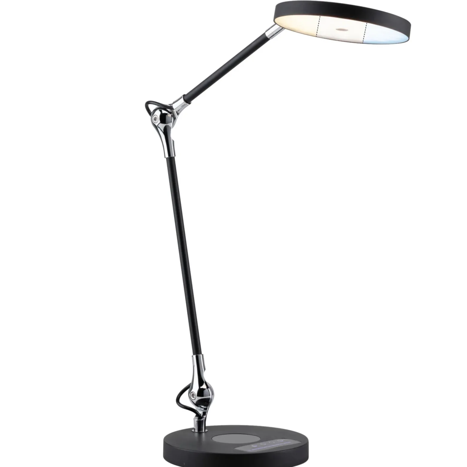 lámpara de mesa LED Paulmann Numis con función de carga, color negro