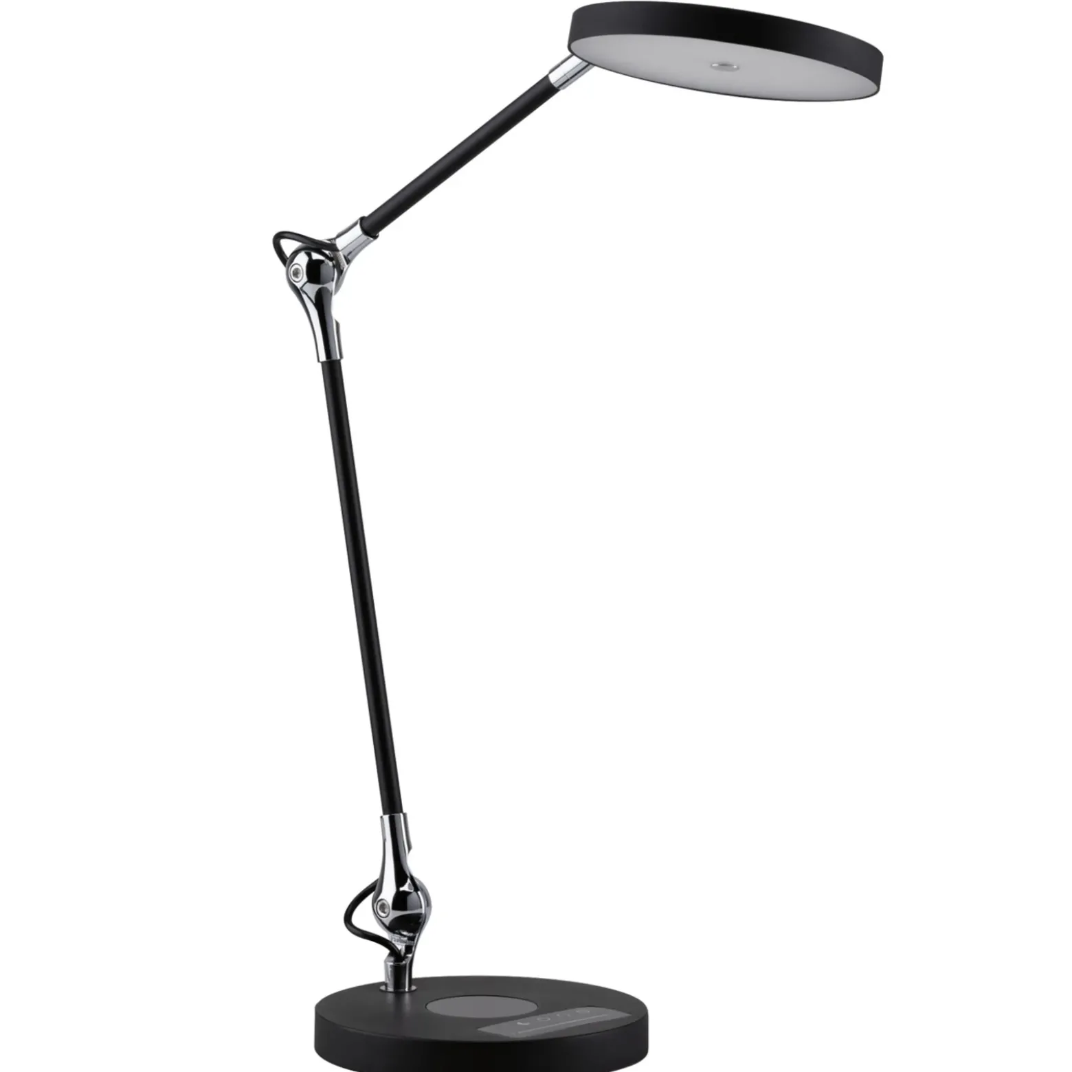 lámpara de mesa LED Paulmann Numis con función de carga, color negro
