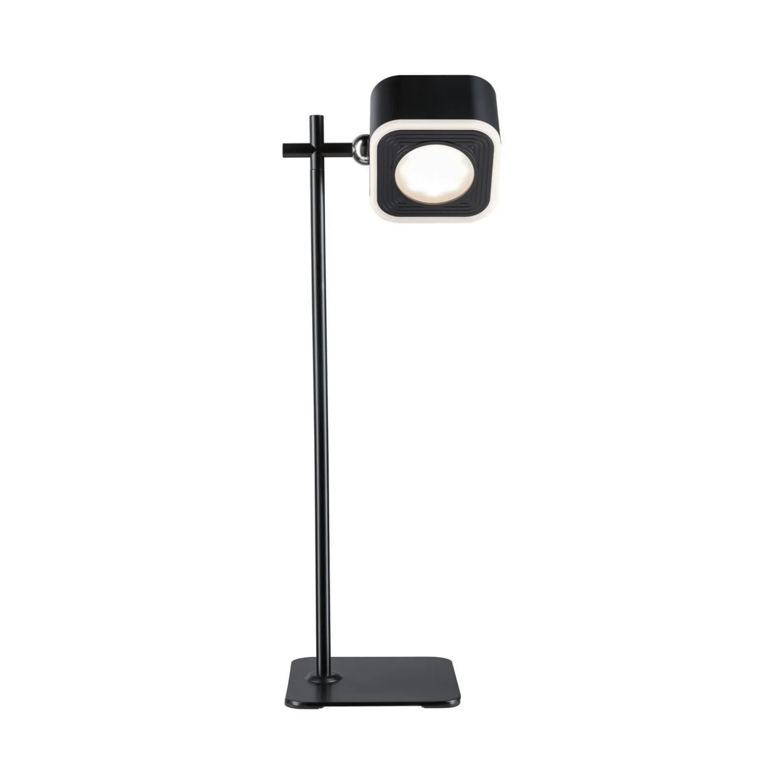 lámpara de mesa LED Paulmann Varia, negra, 37 cm, atenuable CCT