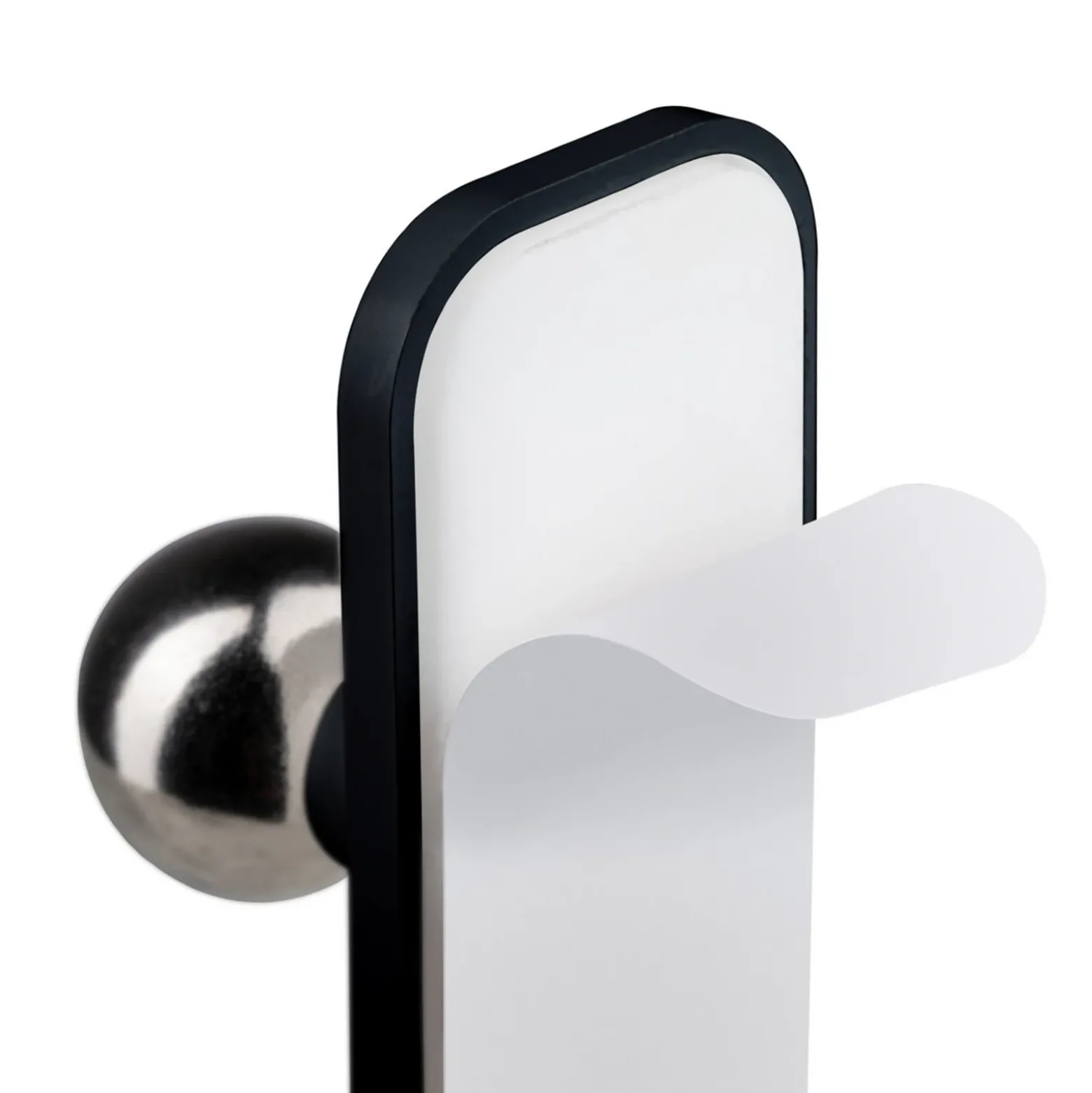 lámpara de mesa LED Paulmann Varia, negra, 37 cm, atenuable CCT