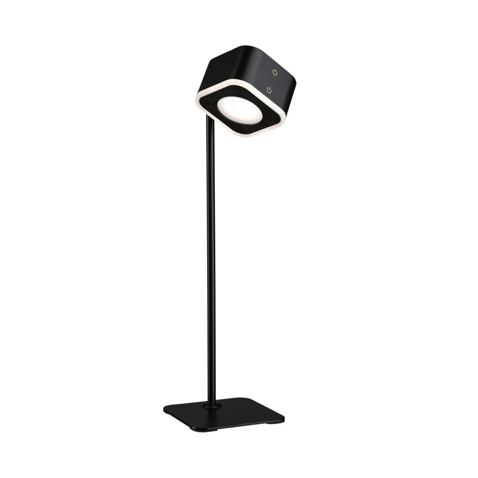 lámpara de mesa LED Paulmann Varia, negra, 37 cm, atenuable CCT