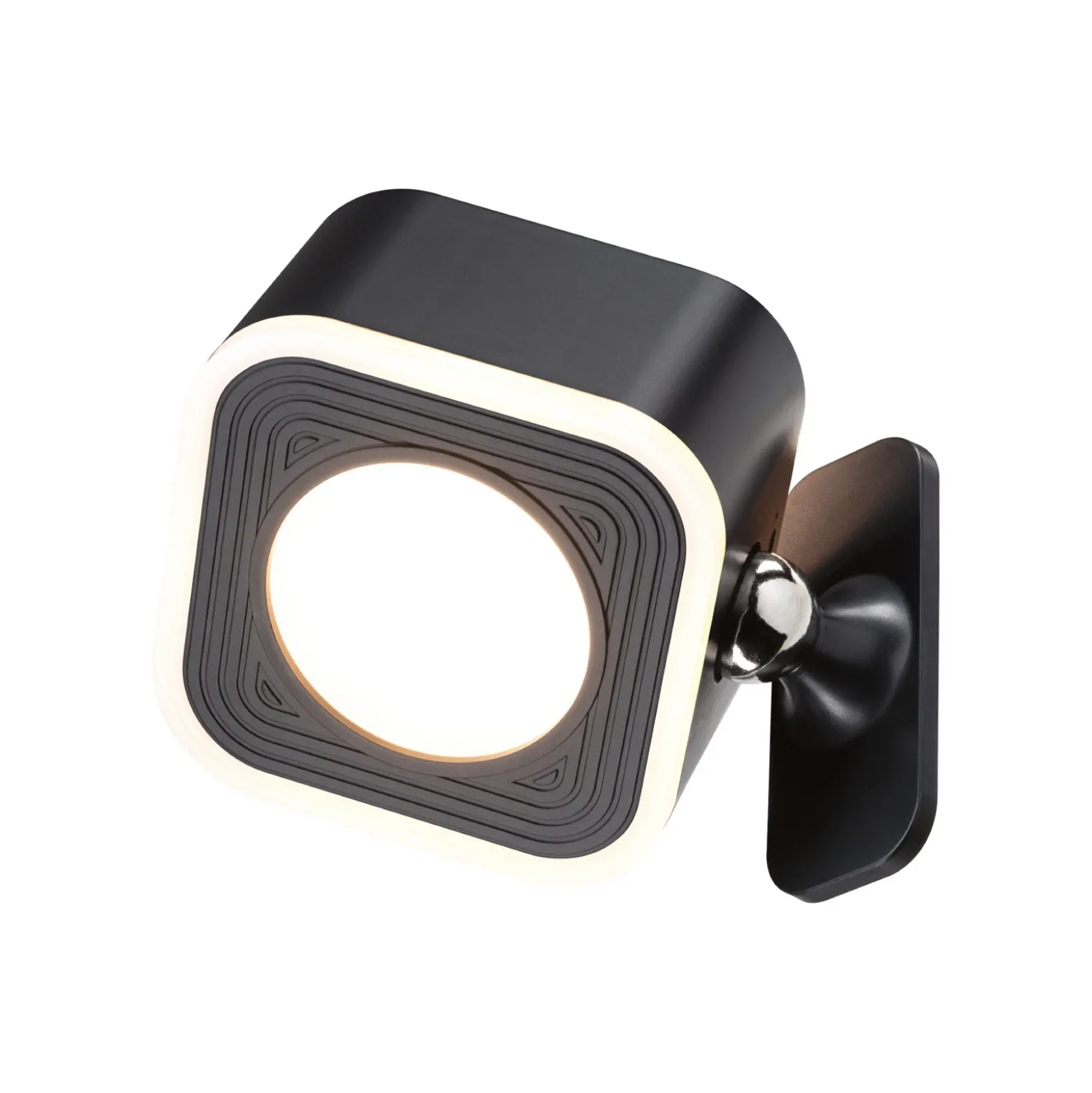 lámpara de mesa LED Paulmann Varia, negra, 37 cm, atenuable CCT