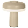 Lámpara de mesa LED Pilu, beige Altura 16,5 cm metal Touchdim
