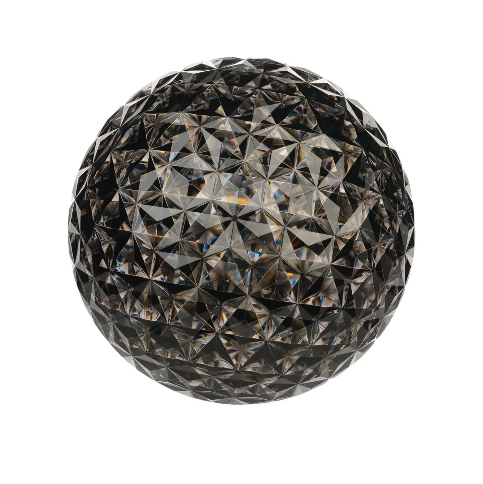 Lámpara de mesa LED Planet, atenuador, ahumado