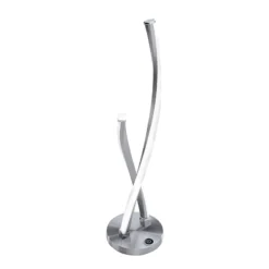 Lámpara de mesa LED Polina de Paul Neuhaus, plateada, metal, atenuable