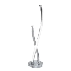 Lámpara de mesa LED Polina de Paul Neuhaus, plateada, metal, atenuable