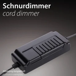 Lámpara de mesa LED Posh de SCHÖNER WOHNEN, cristal ahumado, 3000 K
