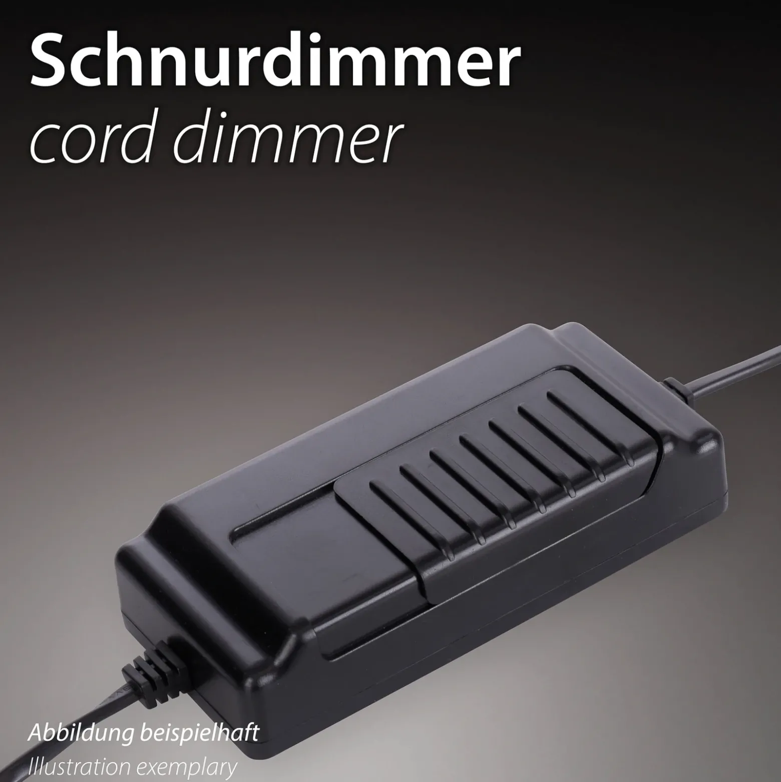 Lámpara de mesa LED Posh de SCHÖNER WOHNEN, cristal ahumado, 3000 K