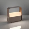 lámpara de mesa LED PURE Go, bronce, aluminio