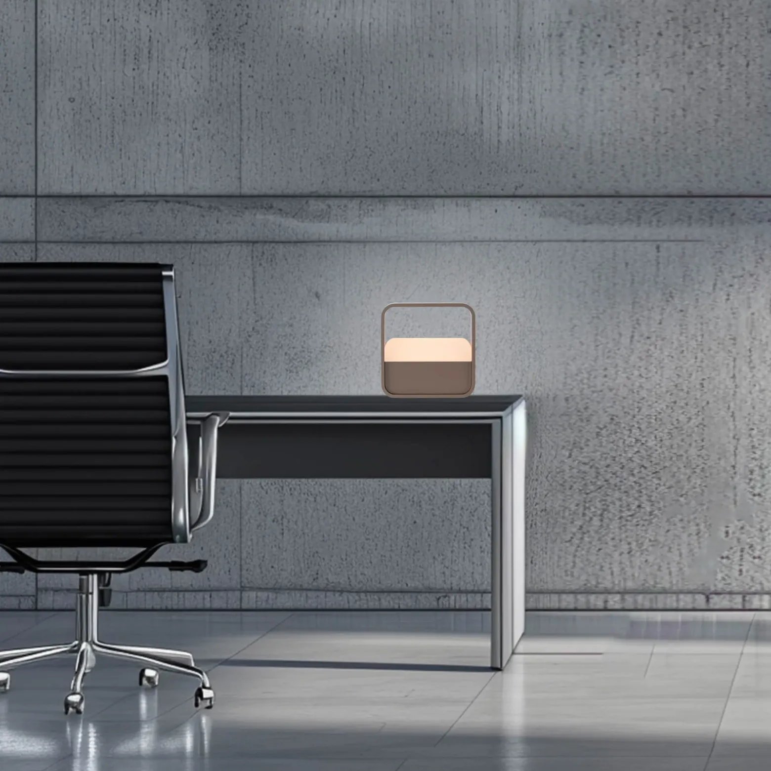 lámpara de mesa LED PURE Go, bronce, aluminio