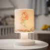 Lámpara de mesa LED recargable Mara sirena, colorida, 21 cm