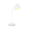 Lámpara de mesa LED recargable Biwo, blanca, regulador táctil, metal
