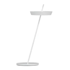 Lámpara de mesa LED recargable Mahina, blanca, altura 36 cm, metal, CCT