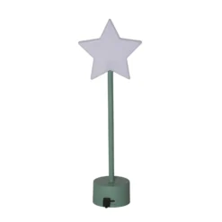 Lámpara de mesa LED recargable Pina blanca Altura 27,8 cm Metal/vidrio