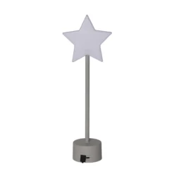 Lámpara de mesa LED recargable Pina beige Altura 27,8cm Metal/cristal