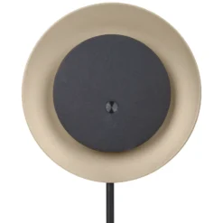 lámpara de mesa LED recargable Solan, negro/beige, solar, IP54