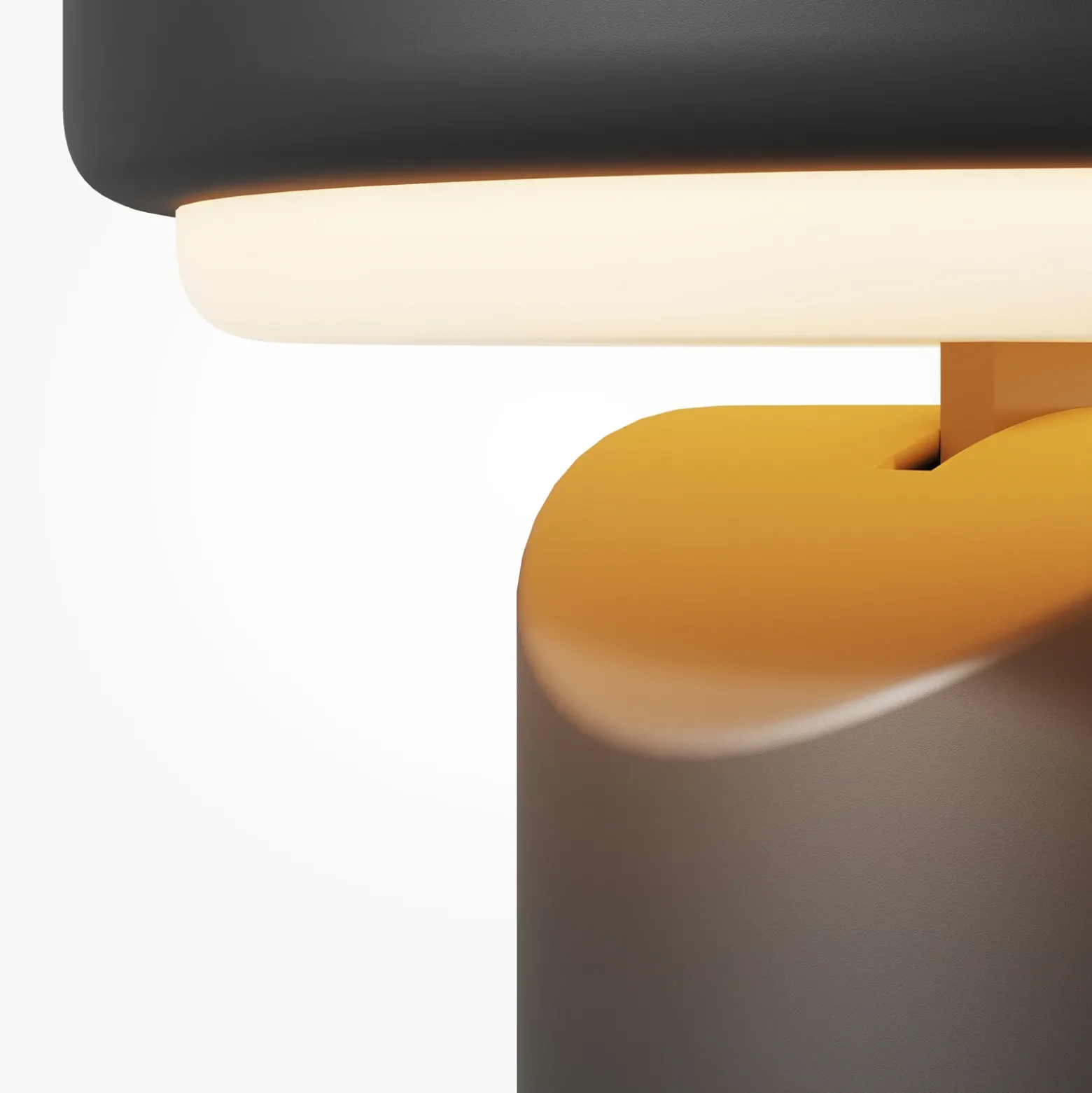 Lámpara de mesa LED recargable Topo, negra, altura 20 cm, atenuador metálico