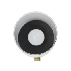 Lámpara de mesa LED recargable Dyberg Larsen Cozy, altura 20,5 cm, hormigón