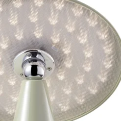 Lámpara de mesa LED recargable Beacon Kinoko, verde, 27 cm, CCT