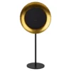 Lámpara de mesa LED recargable Solan, negro/dorado, solar, IP54