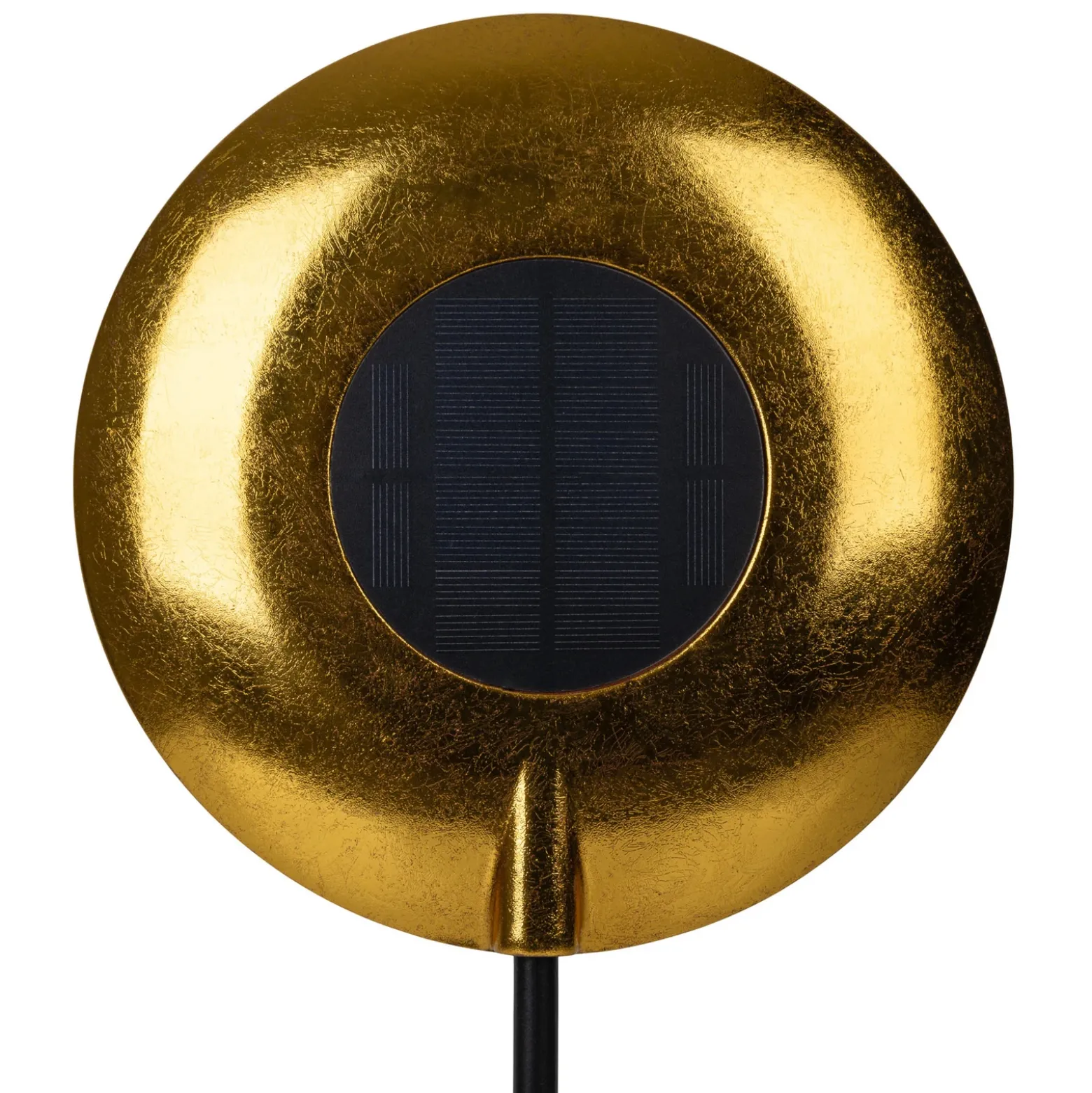 Lámpara de mesa LED recargable Solan, negro/dorado, solar, IP54