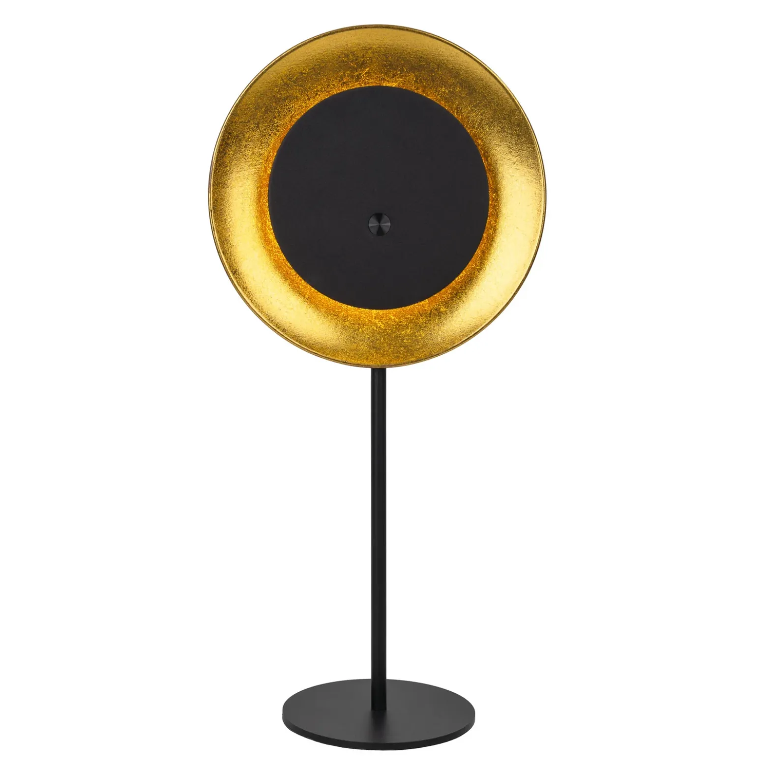 Lámpara de mesa LED recargable Solan, negro/dorado, solar, IP54