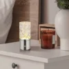 Lámpara de mesa LED recargable Lunki, color níquel, altura 19 cm, CCT