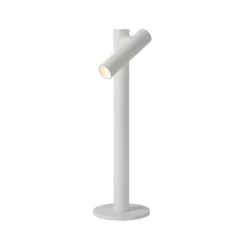 Lámpara de mesa LED recargable Antrim, blanca, 1 luz, IP54, atenuable