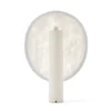Lámpara de mesa LED recargable New Works Tense, blanca, 43 cm