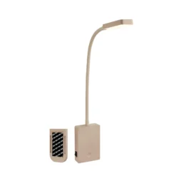 Lámpara de mesa LED recargable Cielo, beige, altura 56 cm, plástico