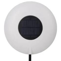 Lámpara de mesa LED recargable Solan, negro/blanco, solar, IP54