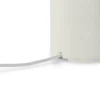 Lámpara de mesa LED recargable Margin de New Works, blanca, atenuable, CCT