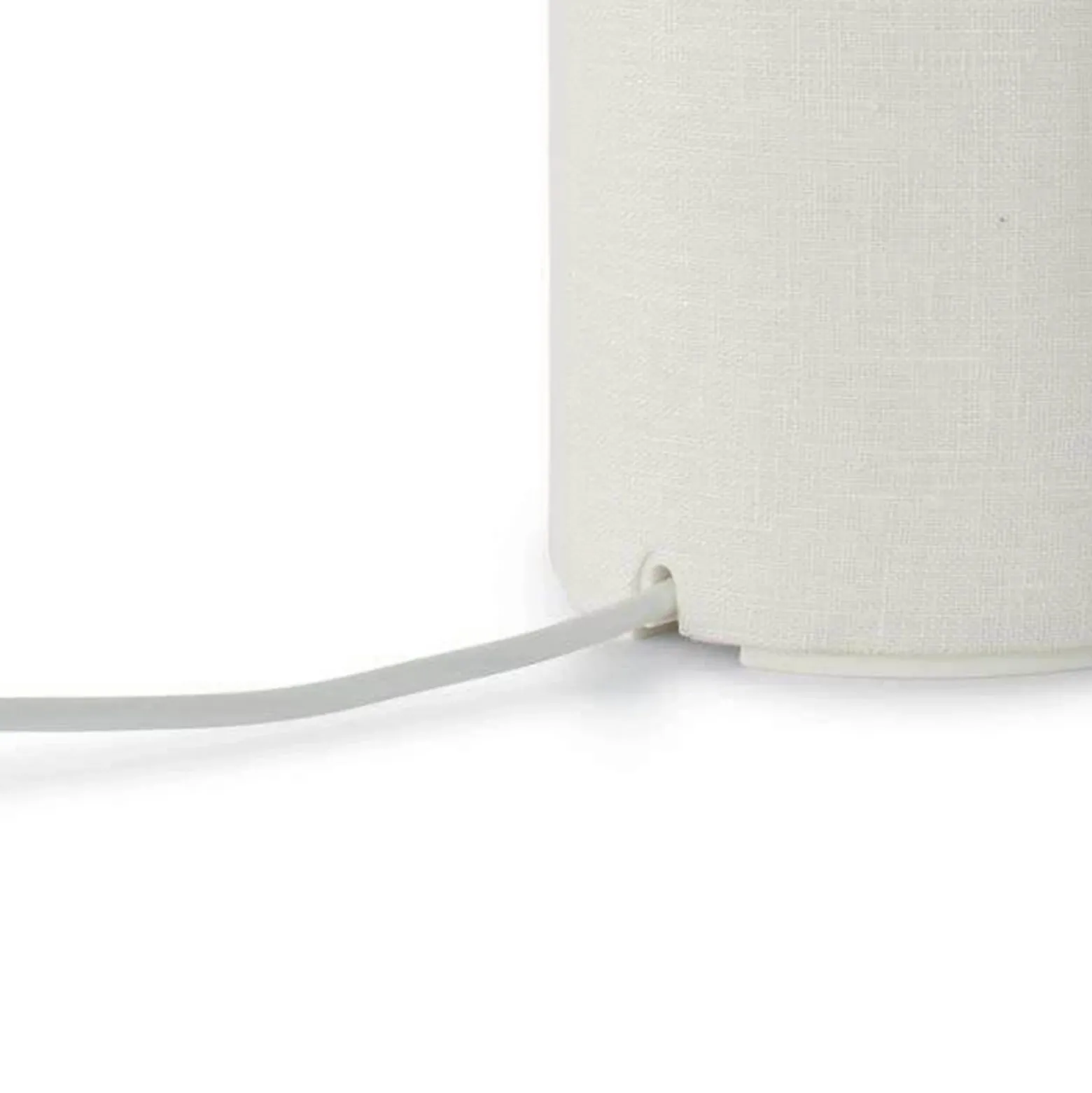 Lámpara de mesa LED recargable Margin de New Works, blanca, atenuable, CCT