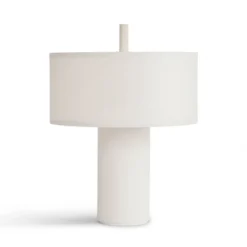 Lámpara de mesa LED recargable Margin de New Works, blanca, atenuable, CCT