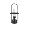 Lámpara de mesa LED recargable Markslöjd Fanos, negro, atenuable, IP44