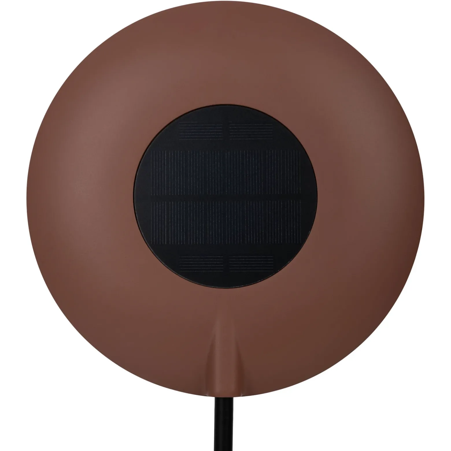 Lámpara de mesa LED recargable Solan, negro/marrón, solar, IP54