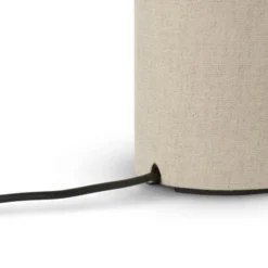 Lámpara de mesa LED recargable New Works Margin Beige, CCT, atenuable