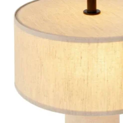 Lámpara de mesa LED recargable New Works Margin Beige, CCT, atenuable