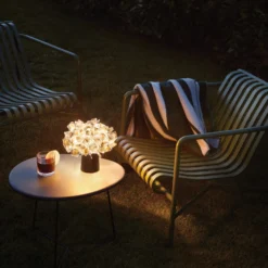 lámpara de mesa LED recargable Slamp Clizia Mama Non Mama Oro/Negro
